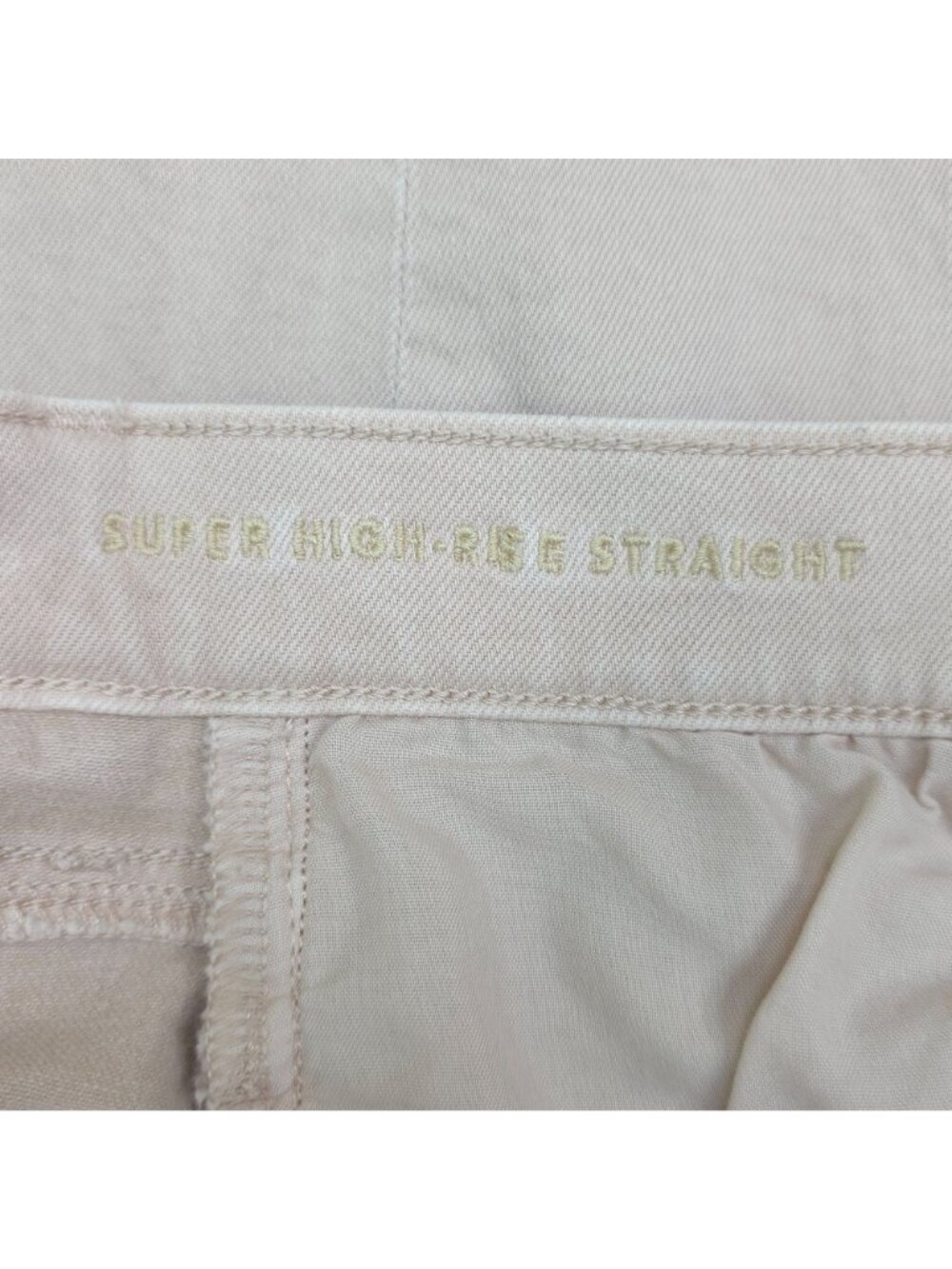 American Eagle Super High-Rise Straight Stretch Jeans Size 2 Long Womens Casual - Picture 8 of 10